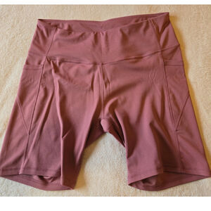 Sz 2XL 0 TO 5 Mauve Pink Active Pocket Shorts